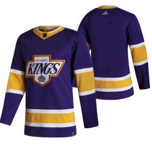 Men's Los Angeles Kings Blank Purple 2020-21 Reverse Retro Stitched NHL Jersey
