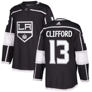 Men's Los Angeles Kings #13 Kyle Clifford Black Adidas Stitched NHL Jersey