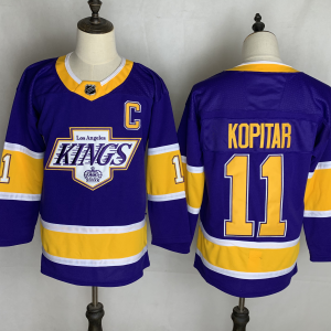 NHL Los Angeles Kings #11 Anze Kopitar Purple Adidas Jersey