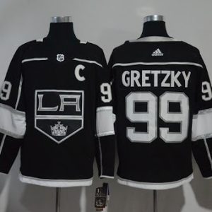 NHL Los Angeles Kings #99 Wayne Gretzky Black Adidas Jersey