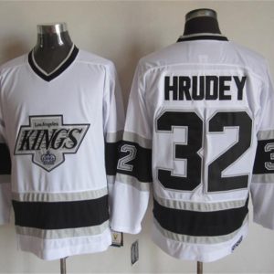NHL Los Angeles Kings #32 Hrudey White New Jersey