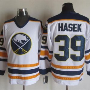 NHL Buffalo Sabres #39 Hasek White New Jersey
