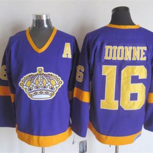 NHL Los Angeles Kings #16 Dionne Purple Jersey with A Patch