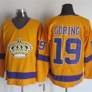 NHL Los Angeles Kings #19 Goring Yellow Jersey