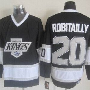 NHL Los Angeles Kings #20 Robitaille Black Throwback Jersey