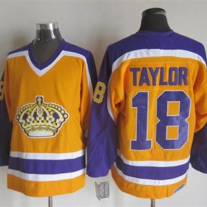 NHL Los Angeles Kings #18 Taylor Yellow Jersey