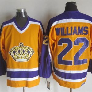 NHL Los Angeles Kings #22 Williams Yellow Jersey