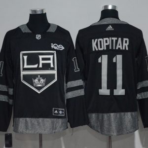 NHL Los Angeles Kings #11 Kopitar Black 100th Anniversary Jersey