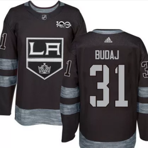 NHL Los Angeles Kings #31 Budaj 100th Anniversary Hockey Jersey