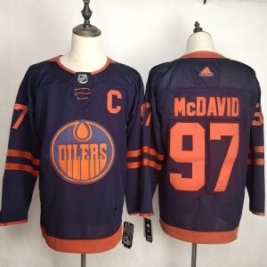 NHL Oilers #97 McDavidBlue 50th anniversary Adidas Men Jersey