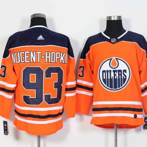 Adidas NHL Edmonton Oilers #93 Nugent-Hopkins Orange Jersey