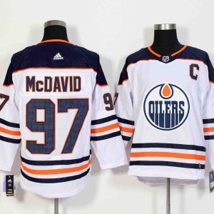 Adidas NHL Edmonton Oilers #97 McDavid White Jersey