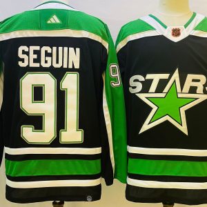 Men's Dallas Stars #91 Tyler Seguin 2022 Balck Reverse Retro 2.0 Jersey