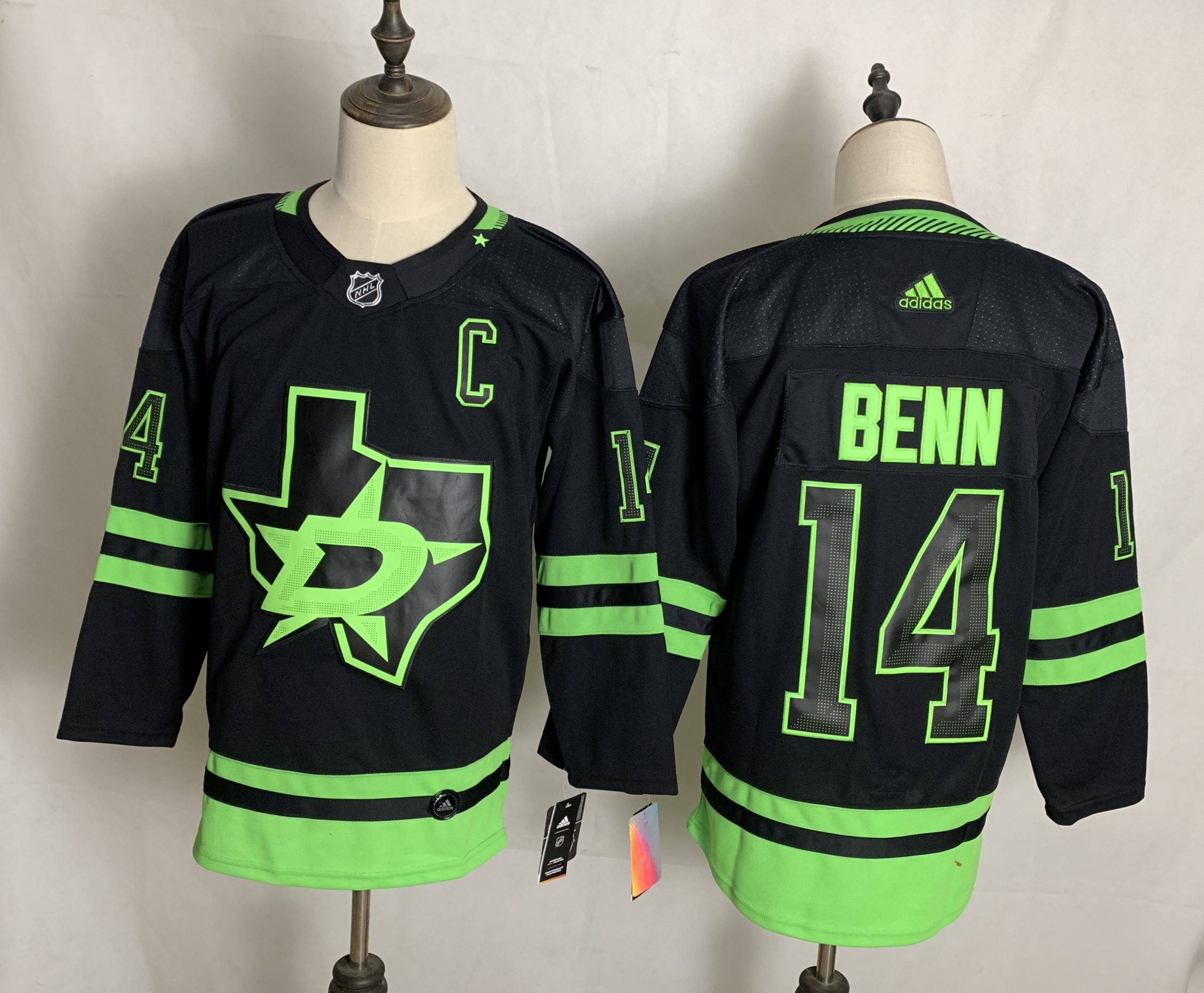 NHL Dallas Stars #14 Jamie Benn Black 2020/21 Alternate Premier Breakaway Stitched Jersey