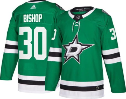 Adidas Men's Dallas Stars #30 Ben Bishop Green NHL Jersey