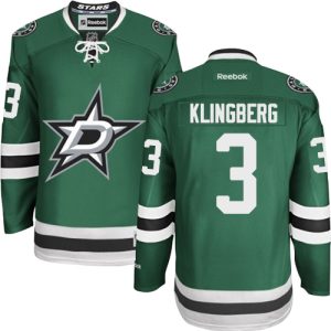 NHL Men's Dallas Stars #3 John Klingberg Reebok Green Home Jersey