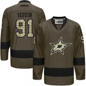 NHL Stars 91 Tyler Seguin Green Salute to Service Men Jersey
