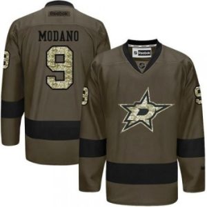 NHL Stars 9 Mike Modano Green Salute to Service Men Jersey