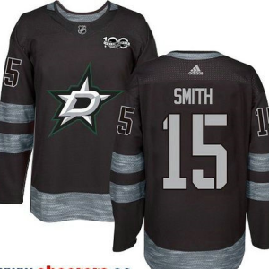 NHL Dallas Stars #15 Smith 100th Anniversary Hockey Jersey