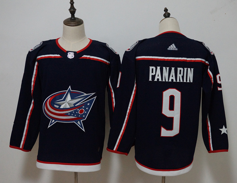 Men's Adidas Columbus Blue Jackets #9 Artemi Panarin Navy Stitched NHL Jersey