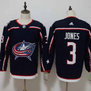 Men's Adidas Columbus Blue Jackets #3 Seth Jones Navy Stitched NHL Jersey
