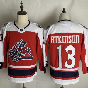 Men's Columbus Blue Jackets #13 Cam Atkinson Orange 2021 Retro NHL Jersey