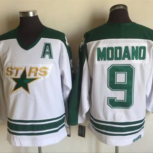 NHL Dallas Stars #9 Modano White Jersey