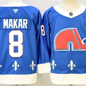 Men's Colorado Avalanche #8 Cale Makar Blue 2025 Alternate Stitched Jersey