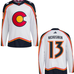 Men's Colorado Avalanche #13 Nichushkin White 2022-23 Reverse Jersey