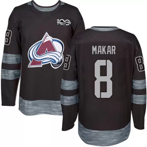 NHL Colorado Avalanche #8 Cale Makar 100 Anniversary Black Adidas Jersey