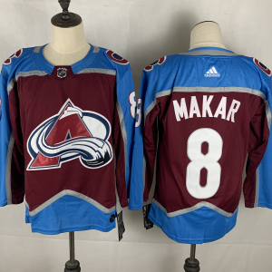 Men's Adidas Colorado Avalanche #8 Cale Makar Red Stitched NHL Jersey