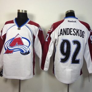 NHL Colorado Avalanche #92 Landeskog White Jersey