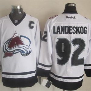 NHL Colorado Avalanche #92 Landeskog White Jersey
