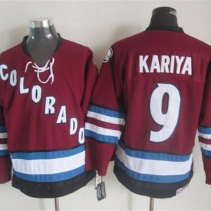NHL Colorado Avalanche #9 Kariya Red Jersey