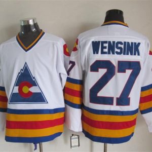 NHL Colorado Avalanche #27 Wensink White Jersey