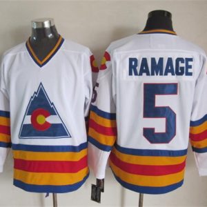 NHL Colorado Avalanche #5 Ramage White Jersey