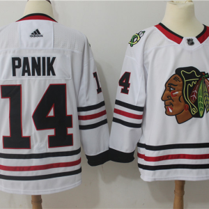 Men's Adidas Chicago Blackhawks #14 Richard Panik White Stitched NHL Jersey