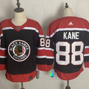 NHL Chicago Blackhawks #88 Kane 2020-21 Black Reverse Retro Jersey
