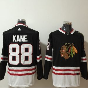 NHL Chicago Blackhawks #88 Kane 2020-21 Black Reverse Retro Stitched Jersey