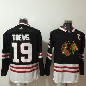 NHL Chicago Blackhawks #19 Jonathan Toews 2020-21 Black Reverse Retro Stitched Jersey
