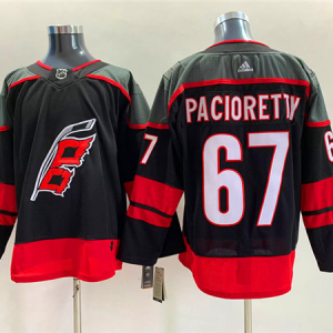 Men's Carolina Hurricanes #67 Max Pacioretty Black Stitched Jersey