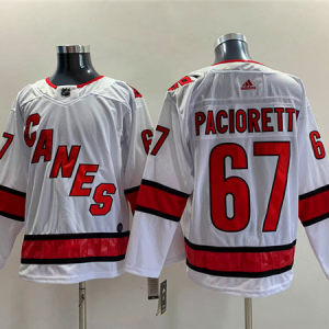 Men's Carolina Hurricanes #67 Max Pacioretty White Stitched Jersey