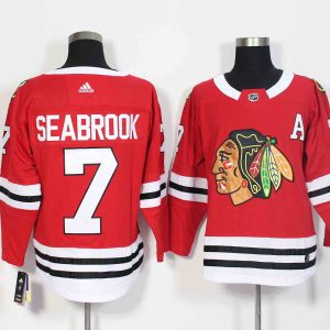 Adidas Chicago Blackhawks #7 Seabrook Red Jersey