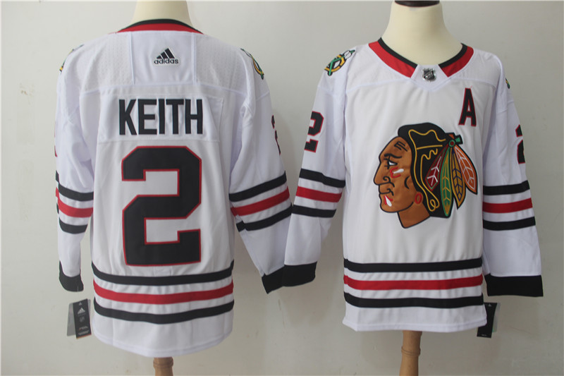 Adidas Chicago Blackhawks #2 Keith White Jersey