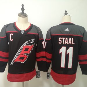 Men's Carolina Hurricanes #11 Jordan Staal Black Adidas Stitched NHL Jersey