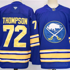Men's Buffalo Sabres #72 Tage Thompson Blue 2024-25 Stitched Jersey