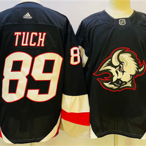 Men's Buffalo Sabres #89 Alex Tuch Black 2022/23 Stitched Jersey
