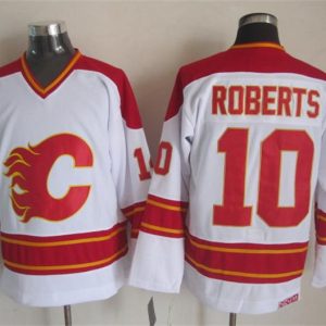 NHL Calgary Flames #10 Roberts White Jersey