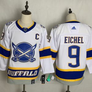 NHL Buffalo Sabres #9 Jack Eichel White 2020-21 Reverse Retro Stitched Jersey