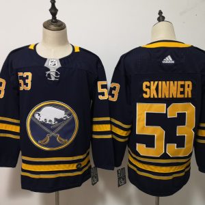 NHL Sabres #53 Jeff Skinner Navy Adidas Men Jersey